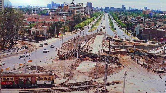 Redevelopment of St Kilda Junction ca 1967-69
